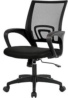 BestOffice | Ergonomic Office Chair | Mid-Back Swivel Desk Chair | Breat...