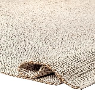 S & L Homes Jute Cotton Hand Woven Natural Farmhouse Area Rug for Living...