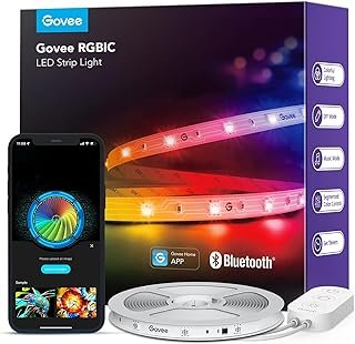 Govee RGBIC LED Strip Lights, Smart LED Lights for Bedroom, Bluetooth LE...