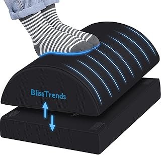 BlissTrends Foot Rest for Under Desk at Work-Versatile Foot Stool with W...