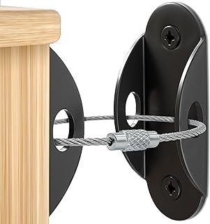 Furniture Anchors (10 Pack) Anti Tip Furniture Straps for Baby Proofing,...