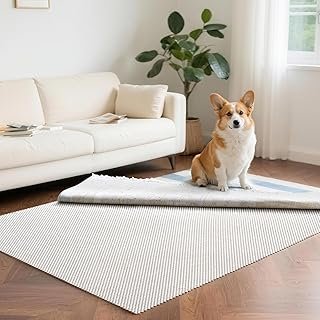 Veken Rug Gripper Pad for Hardwood Floors, Thick Cushion Non Slip Rug Pa...