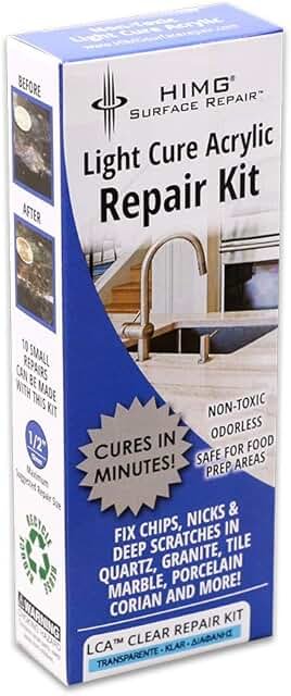 Clear - Quartz Countertop Repair Kit - Granite Repair Kit - Upgraded Chi...
