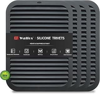 Walfos Silicone Trivets for Hot Pots and Pans - 446°F Heat Resistant Hot...