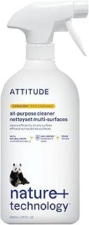 ATTITUDE All Purpose Cleaner Spray, EWG Verified, Vegan, Made with 94% P...