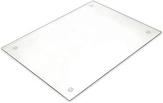 Tempered Glass Cutting Board – Long Lasting Clear Glass – Scratch Resist...