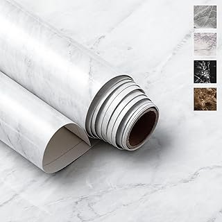 Very Berry Sticker Marble Contact Paper (White, 24