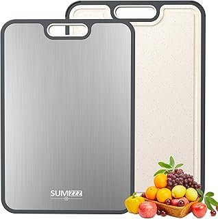 Titanium Cutting Board for Kitchen, Cutting Board Double Sided Food Grad...