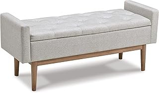 Signature Design by Ashley Briarson Tufted Upholstered Accent Bench with...