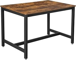 VASAGLE 47 Inches Dining Room Table for 4, Industrial Style with Heavy D...