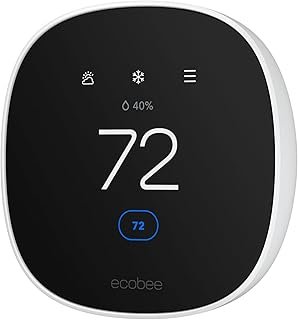 ecobee Smart Thermostat Essential - Energy Star Certified programmable W...