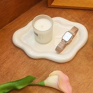 Ceramic Jewelry Tray Trinket Dish, Decorative Cloud Vanity Key Tray for ...