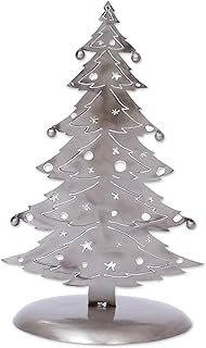 NOVICA Upcycled Christmas Tree with Ornaments Recycled Metal Sculpture, ...