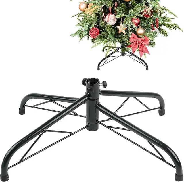 CCINEE Metal Christmas Tree Stand, Universal Folding Xmas Tree Stand 15....