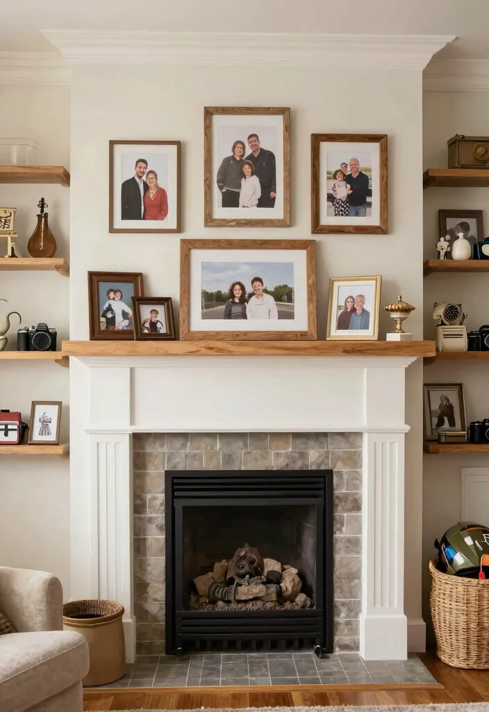 16 Brown Furniture Living Room Decor Ideas - 15. Personal Touches 1