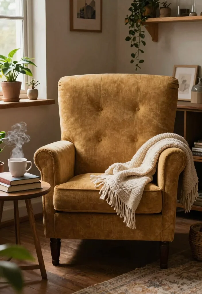 16 Brown Furniture Living Room Decor Ideas - 8. Create a Cozy Corner 1