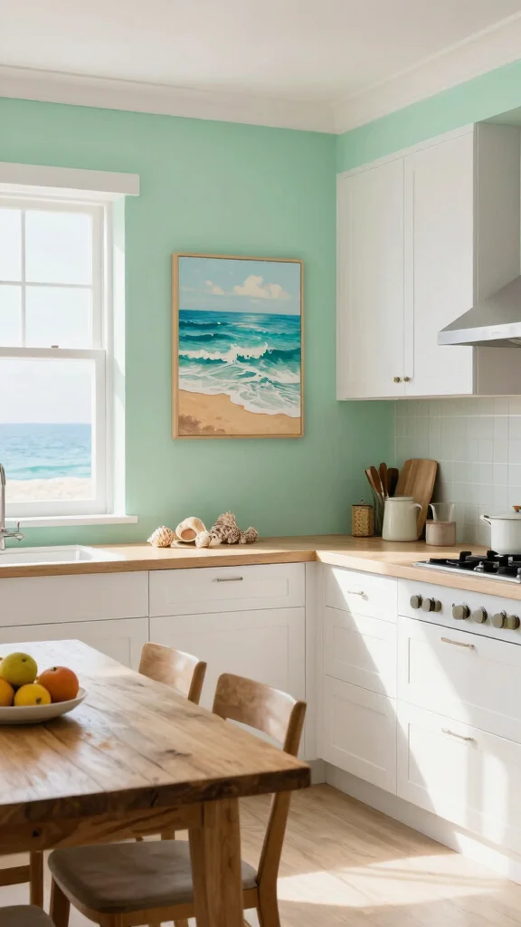 16 Coastal Kitchen Design Ideas: Bring the Beach Inside - 1. Beachy Color Palette 1