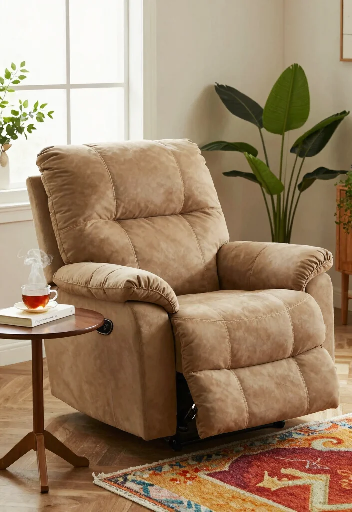 16 Furniture Ideas for Small Living Rooms - 6. Compact Recliners: Comfort Meets Style 1
