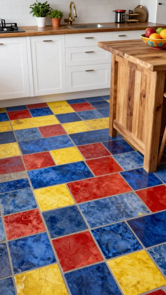 16 Kitchen Tile Design Ideas: Patterns, Colors & Installation Tips - 11. Encaustic Cement Tiles 1