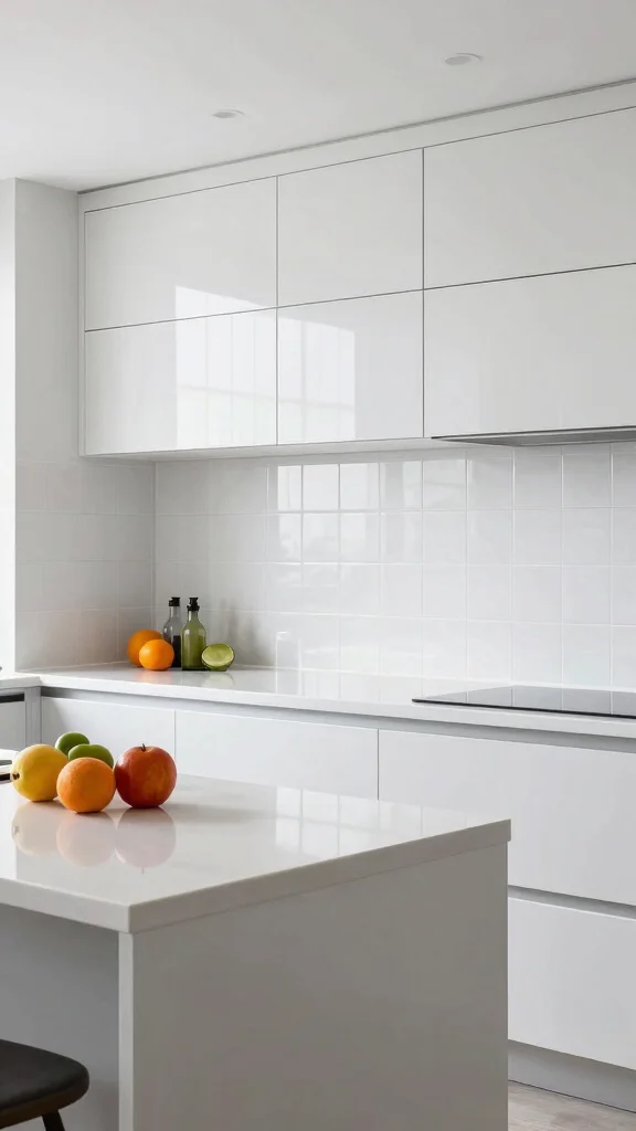 16 Kitchen Tile Design Ideas: Patterns, Colors & Installation Tips - 16. High-Gloss Finish Tiles 1