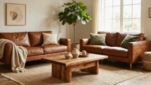 16 Living Room Decor Ideas with Brown Furniture
