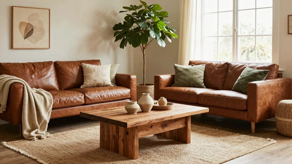 16 Living Room Decor Ideas with Brown Furniture