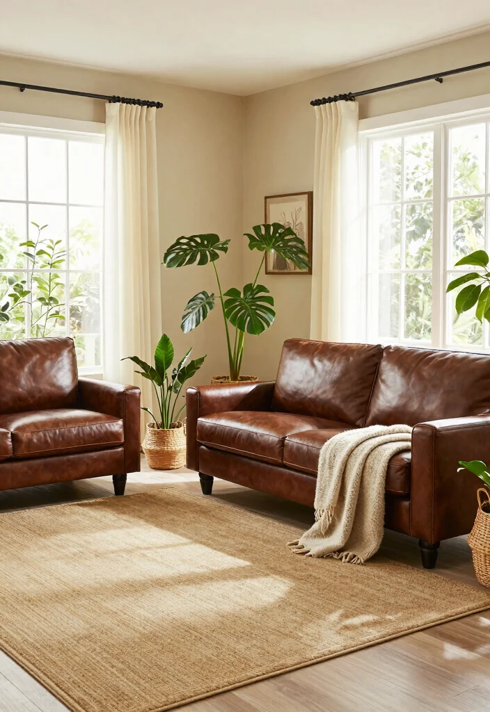 16 Living Room Ideas with Dark Brown Furniture - 1. Cozy Earthy Tones 1