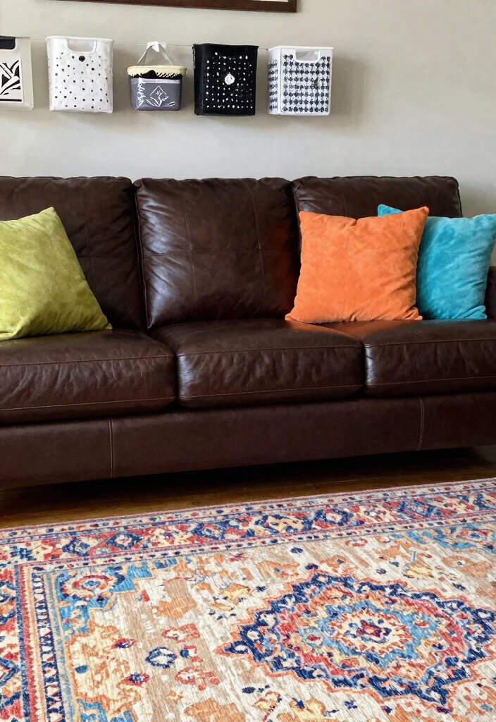 16 Living Room Ideas with Dark Brown Furniture - 15. Family-Friendly Decor 1