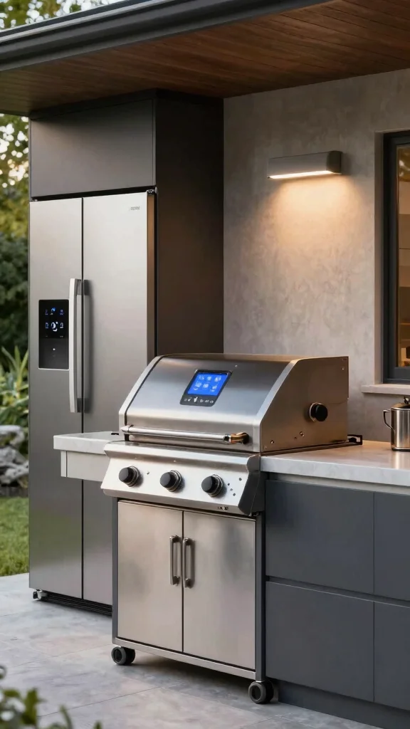 16 Outdoor Kitchen Design Ideas: Extend Your Living Space - 9. Smart Technology Integration 1