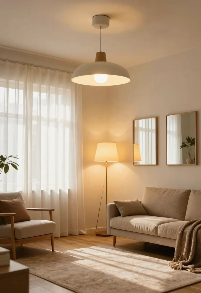 16 Ways to Place Furniture in Living Room Effectively - 10. Focus on Lighting 1