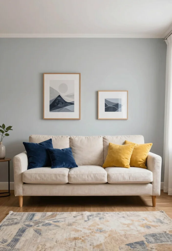 16 Ways to Place Furniture in Living Room Effectively - 12. Choose Versatile Color Palettes 1