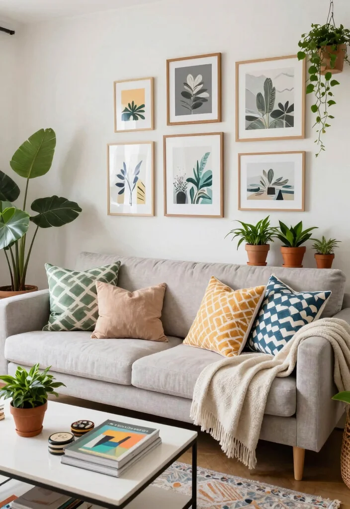 16 Ways to Place Furniture in Living Room Effectively - 6. Incorporate Decorative Accents 1