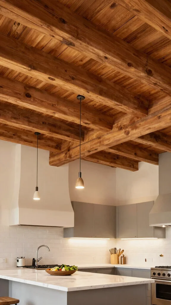 16 Wooden Kitchen Design Ideas: Warm Natural Materials - 13. Wooden Ceilings that Wow 1