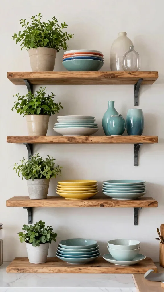 17 Big Kitchen Ideas: How to Design a Grand Modern Kitchen - 16. Open Shelving Ideas 1