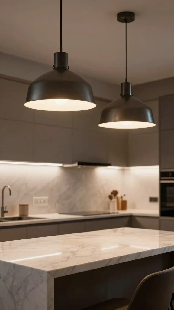 17 Big Kitchen Ideas: How to Design a Grand Modern Kitchen - 4. Statement Lighting 1