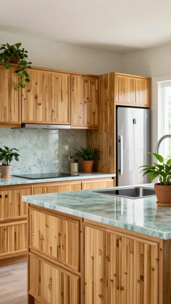 17 Big Kitchen Ideas: How to Design a Grand Modern Kitchen - 8. Sustainable Materials 1