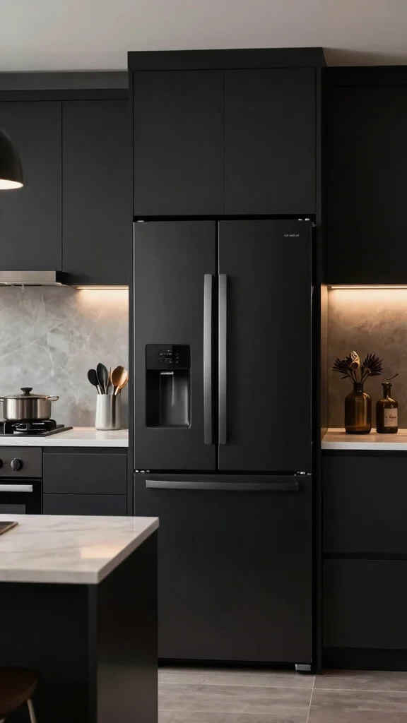 17 Black Kitchen Design Ideas: Bold and Modern Elegance - 7. Black Appliances 1