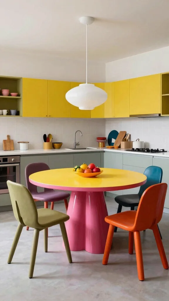 17 Contemporary Kitchen Design Ideas: Sleek and Sophisticated Spaces - 10. Statement Furniture 1