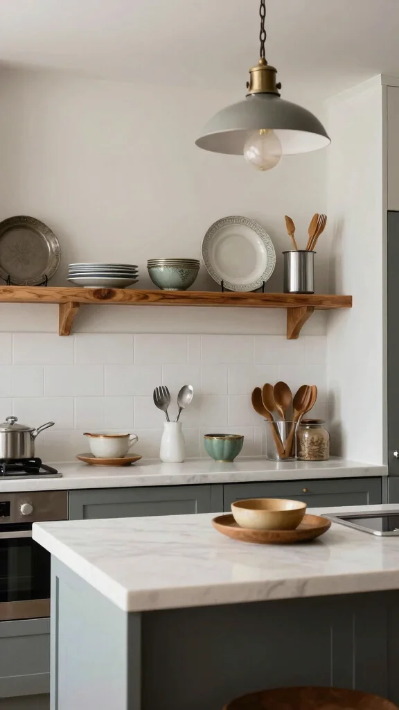 17 Contemporary Kitchen Design Ideas: Sleek and Sophisticated Spaces - 14. Vintage Accents 1