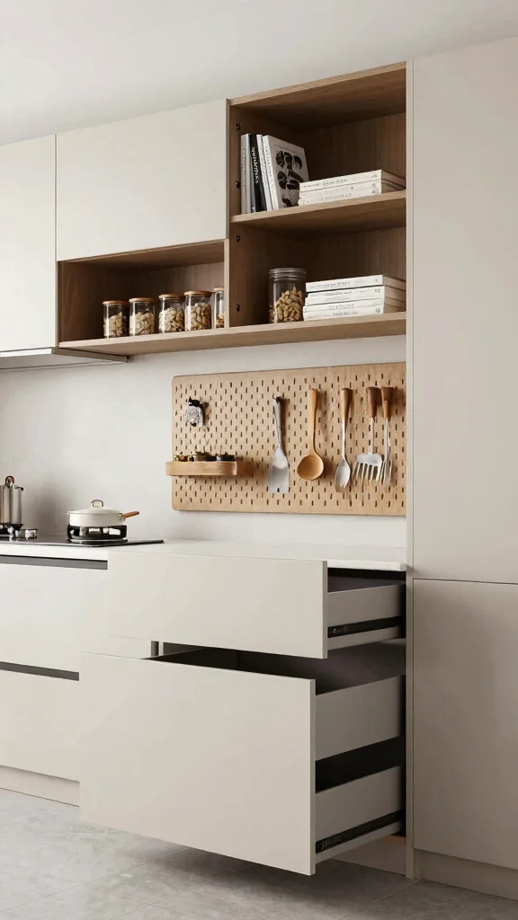 17 Contemporary Kitchen Design Ideas: Sleek and Sophisticated Spaces - 3. Smart Storage Solutions 1