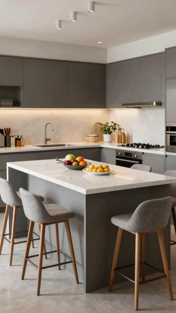 17 Contemporary Kitchen Design Ideas: Sleek and Sophisticated Spaces - 9. Multi-Functional Islands 1