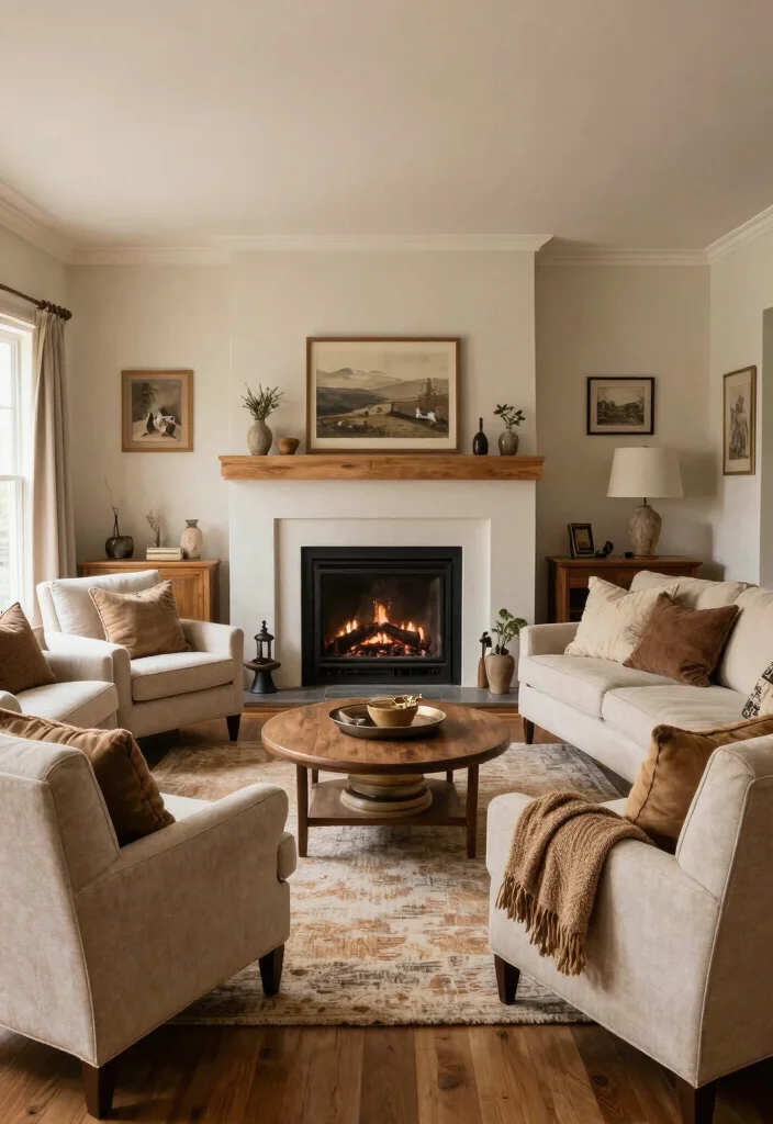 17 Corner Fireplace Living Room Layout Ideas and Furniture Arrangement - 17. Create a Cozy Gathering Space 1