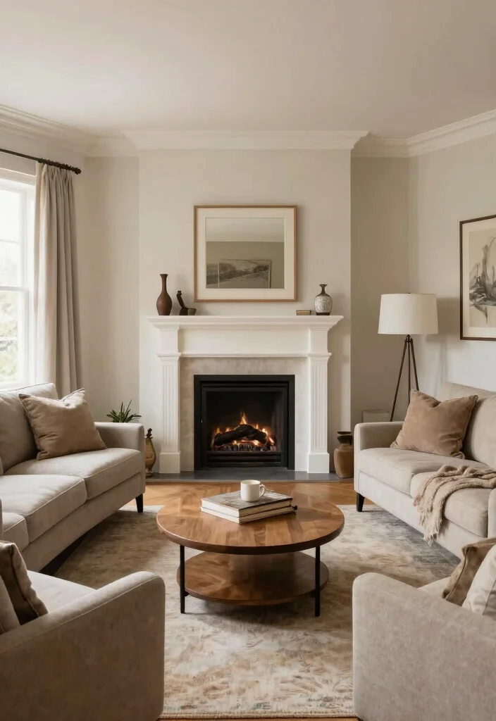 17 Corner Fireplace Living Room Layout Ideas and Furniture Arrangement - 7. Use Furniture to Direct Traffic Flow 1