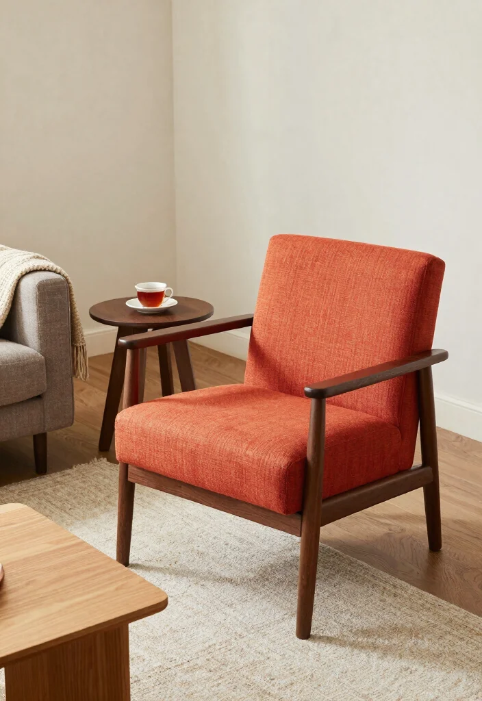 17 Dark Wood Furniture Living Room Ideas for a Rustic Modern Vibe - 4. Accent Chairs with Dark Wood Frames 1