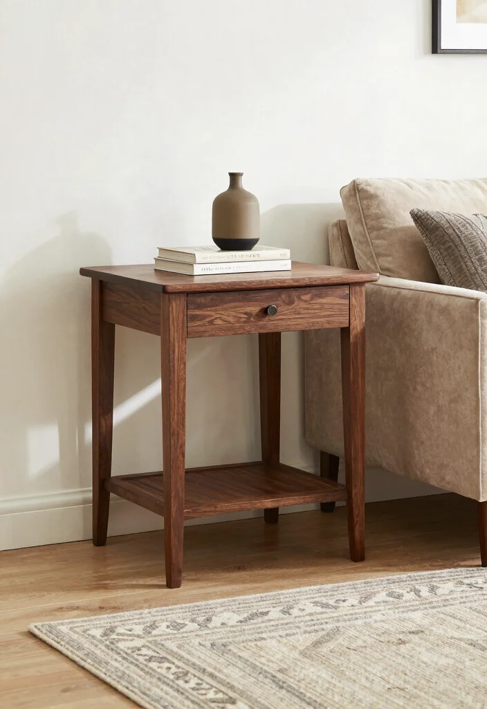 17 Dark Wood Furniture Living Room Ideas for a Rustic Modern Vibe - 5. Dark Wood Sofa Tables 1