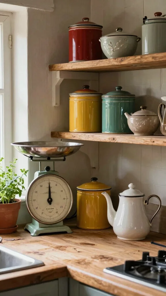 17 French Country Kitchen Design Ideas: Rustic European Charm - 2. Vintage Kitchen Accessories 1