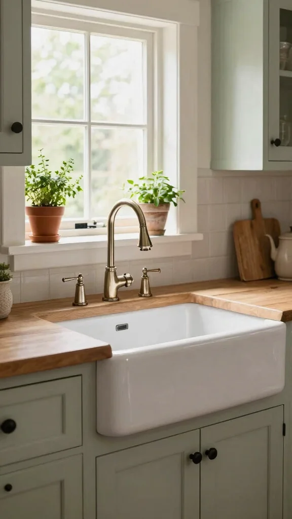 17 French Country Kitchen Design Ideas: Rustic European Charm - 5. Farmhouse Sink 1