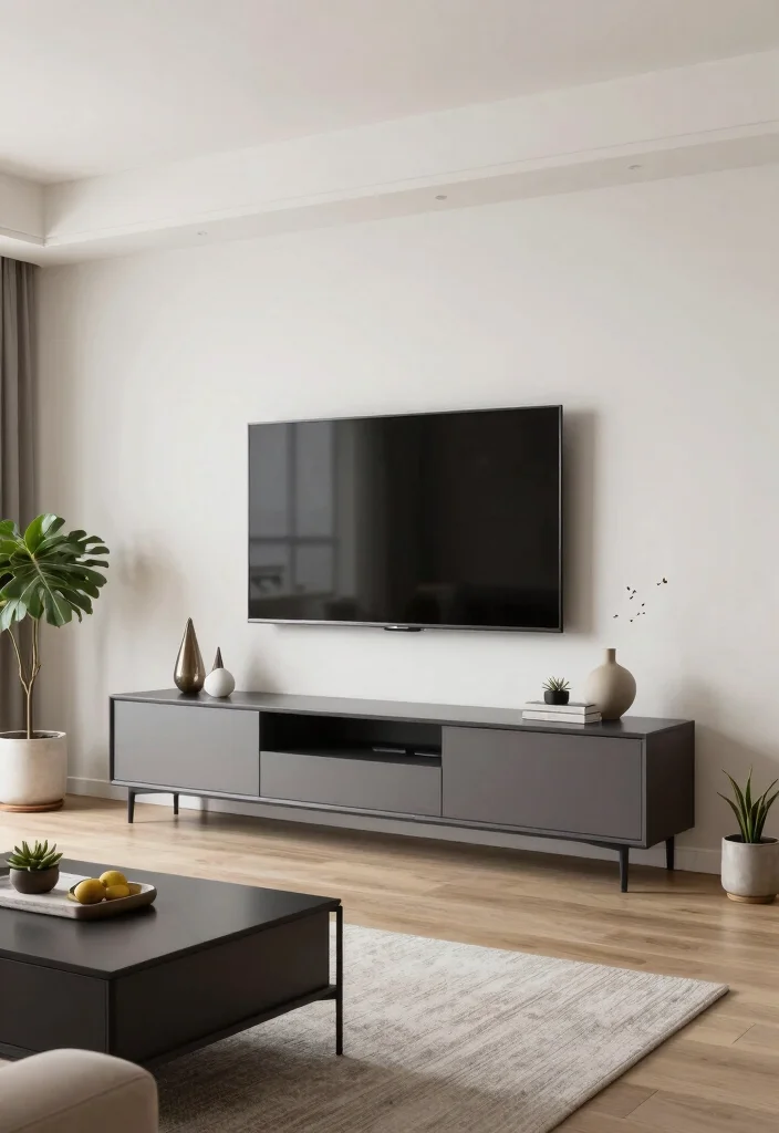 17 Furniture Placement Ideas in Living Room with TV - 10. Smart TV Mounting 1