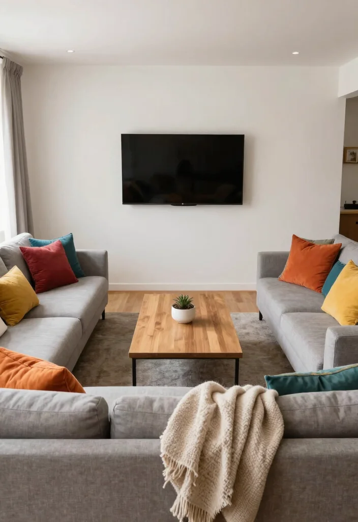 17 Furniture Placement Ideas in Living Room with TV - 5. L-shaped Sofa Arrangement 1