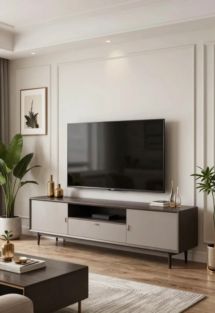 17 Furniture Placement Ideas in Living Room with TV - 6. TV as a Focal Point 1